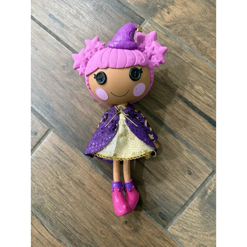 Lalaloopsy Star Magic Spells Doll Wizard Full Size 12” Pink Hair Shoes Purple
